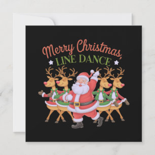 God jul Line Dance firar säsongen Inbjudningar