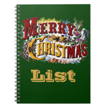 God jul lista - anteckningsbok