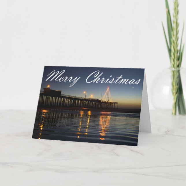 God jul - Lit Pier Card Kort (Framsida)