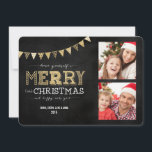 God jul, litet fotoport Guld Glitter 2 Julkort<br><div class="desc">God jul,  Glitter 2-fotopriset Guld 2.</div>