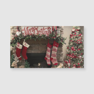 God jul Livingroom Scene w/Julgran