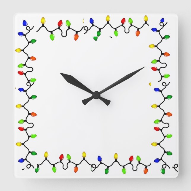 **GOD JUL LJUS** CLOCK FYRKANTIG KLOCKA (Framsida)