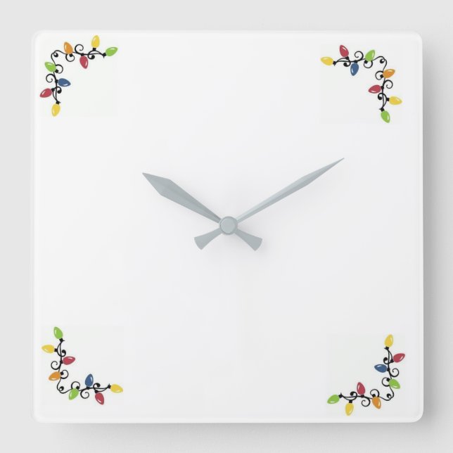 **GOD JUL LJUS** CLOCK FYRKANTIG KLOCKA (Framsida)