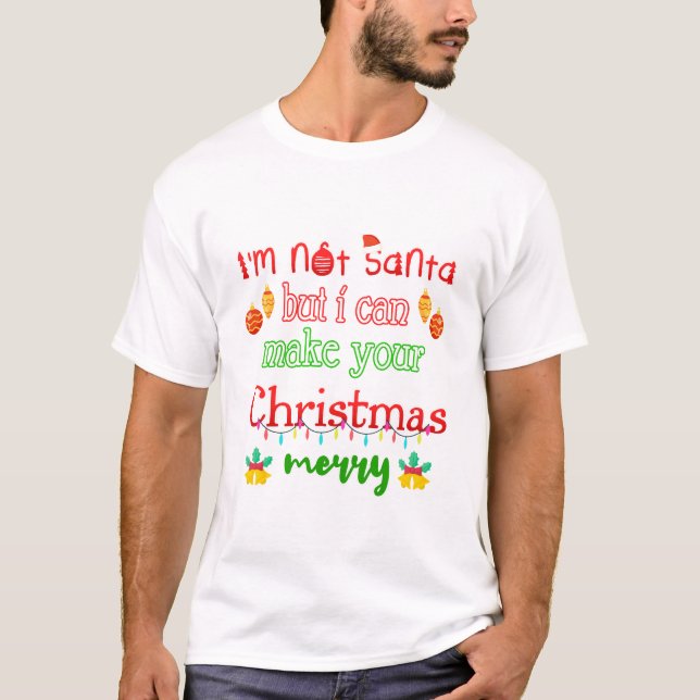 God jul Ljus Dekoration Funny Julafton T Shirt (Framsida)