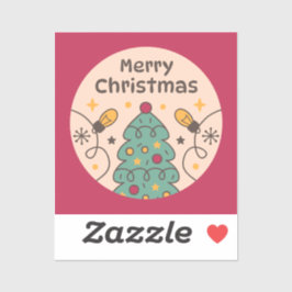 God jul Ljus Klistermärken