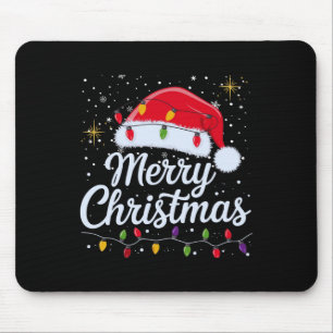 God jul Ljus Red Santa Hat Julafton Familj M Musmatta