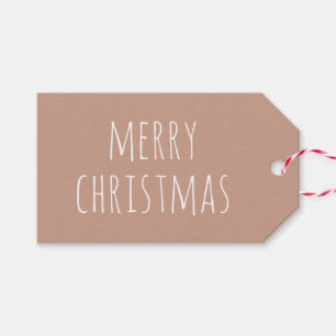 God Jul Ljus Terrakotta Söt Minimalistisk Presentetikett
