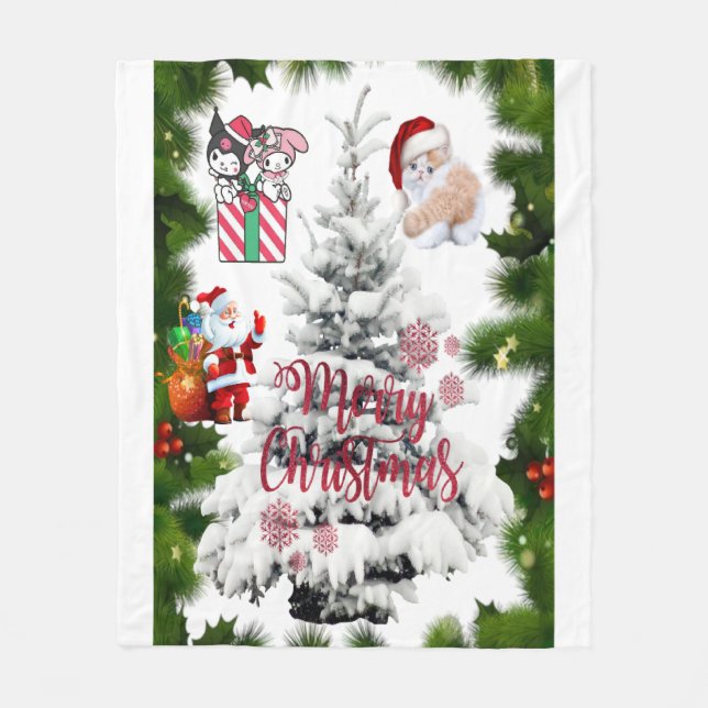 God jul ll fleecefilt (Framsidan)