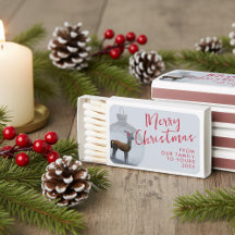 God jul Llama Ornament Helgdag Matchbox