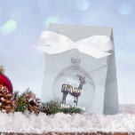 God jul Llama Party Winter Snö favoritruta Presentaskar<br><div class="desc">God jul från Santa Llama! Lägg bara till ert kort-budskap till den här festliga snö-scenen.</div>
