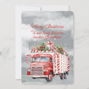 God jul Long Avstånd Trucker Grandson