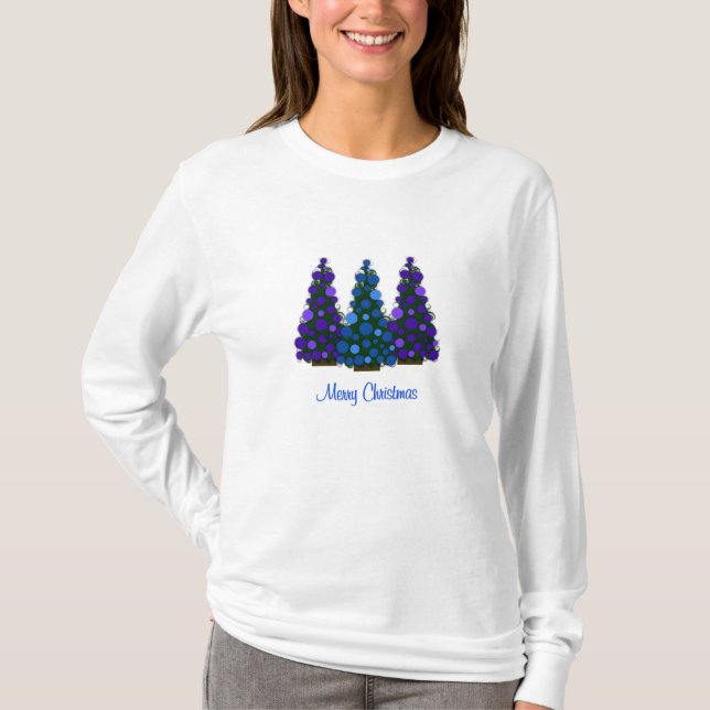 God jul Long slewn Tshirt Tee (Framsida)