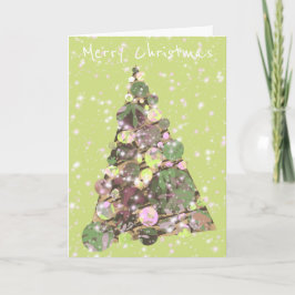 God jul Löv Abstrakt Träd Helgdag Kort