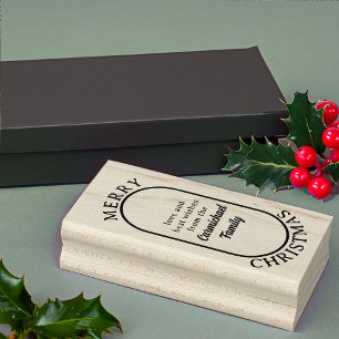 God jul Lozenge Logotyp Stil-fet skript Stämpel