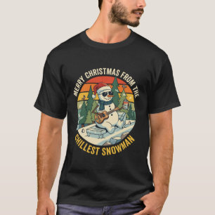 God Jul Lugna Snemann Ukulele Solglasögon T Shirt