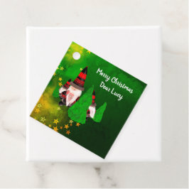 God jul, Lusnodvarfs personalize Gåvor Etiketter