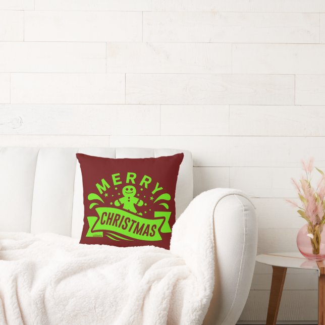 GOD JUL lustig pepparkaksgubbe Kudde (Soffa)