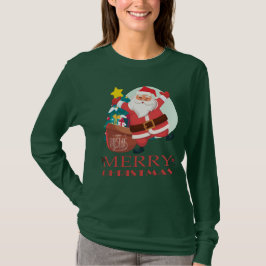 god jul lustig Santa T Shirt