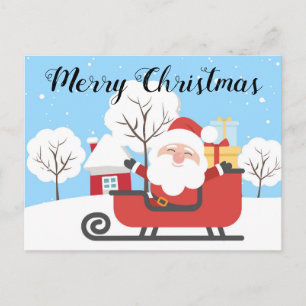 God jul,lustig, snygg, helgdag vykort