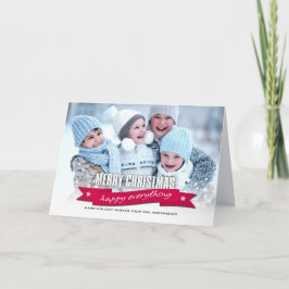 God Jul. Lycklig All Anpassningsbar Photo Helgkort