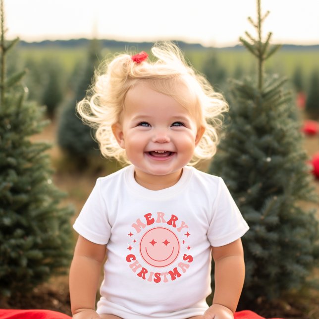 God jul Lycklig Ansikte T Shirt (Skapare uppladdad)