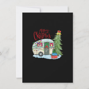 God jul Lycklig Camper Funny Camping Life Fa Inbjudningar