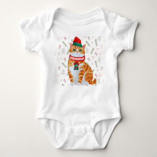 God jul Lycklig Cat Bodydress - Unik design T Shirt