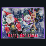 God jul Lycklig Friends Funny Gift Bag<br><div class="desc">Lycklig julvänner - Ljudiga presentväskor - BLANDAD färgdesign - Anpassade</div>