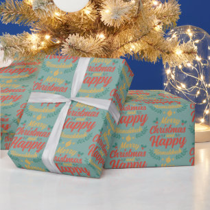 God jul Lycklig Hanukkah Chrismukkah Presentpapper