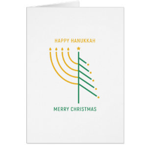 God jul, Lycklig Hanukkah Hälsningskort