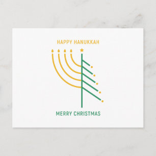 god jul, Lycklig Hanukkah Vykort