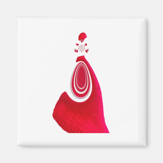 God jul Lycklig Helgdag Hem för jul Magnet (Framsidan)