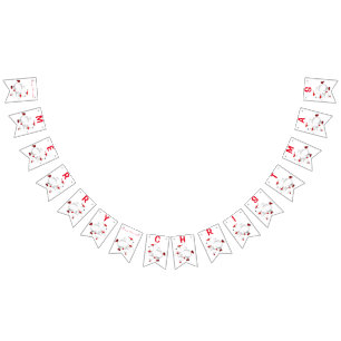 god jul - Lycklig julpärmsfamilj Vimplar