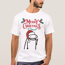 God jul Lycklig Meme T Shirt
