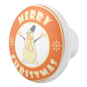 God jul lycklig snögubbe berömd kaffe stil knopp