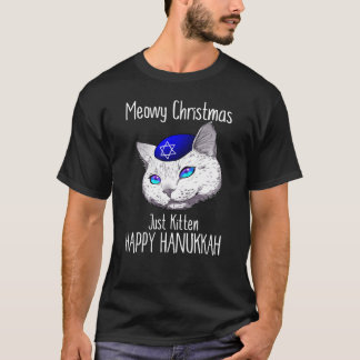 God jul lyckliga Hanukkah Hanukcat T Shirt