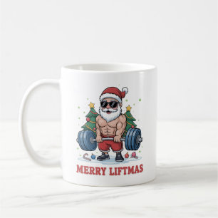 God Jul Lyftmassan Julfirande Santa Fitness Gym Kaffemugg