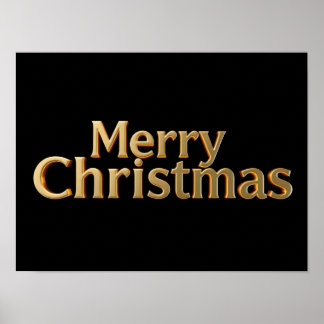 God Jul Lyx Typography Affisch Papper H11