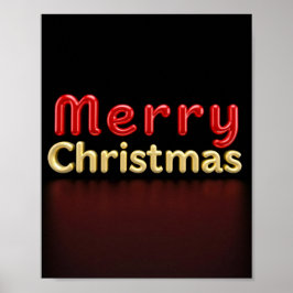 God Jul Lyxig Typografi Affisch Papper 02