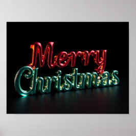 God Jul Lyxig Typografi Affisch Papper H05