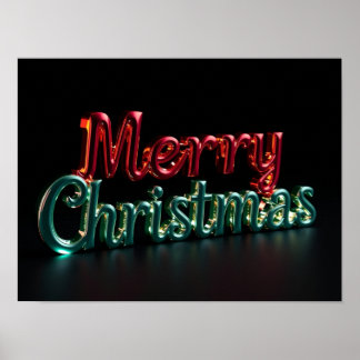 God Jul Lyxig Typografi Affisch Papper H05
