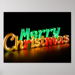 God Jul Lyxig Typografi Affisch Papper H06