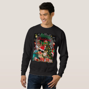God jul Magic: Festive Helgdag Delight Lång Ärmad Tröja
