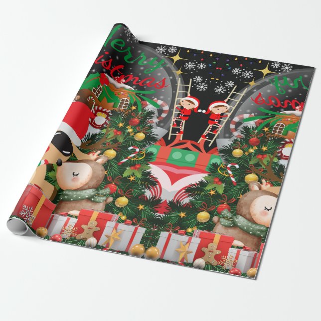 God jul Magic: Festive Helgdag Delight Presentpapper (Utrullad)