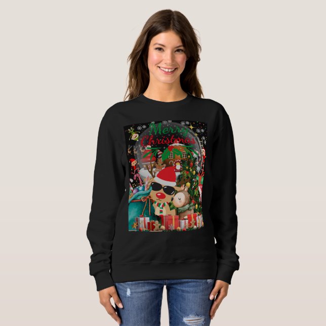 God jul Magic: Festive Helgdag Delight T Shirt (Hel framsida)
