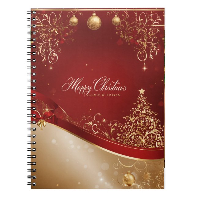"God jul Magic Notebook" Anteckningsbok (Framsidan)
