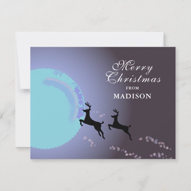 God jul Magic Reindeer Script Namn (Framsida)