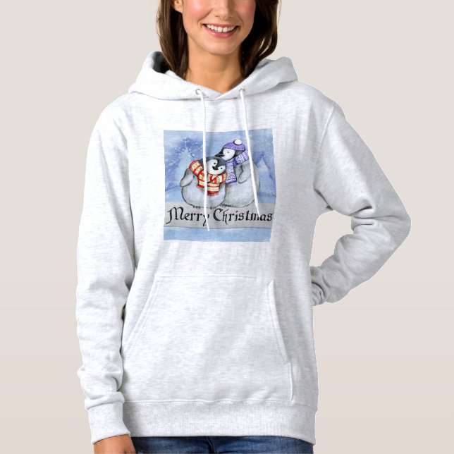 God jul Magic T-Shirt Hoodie (Framsida)