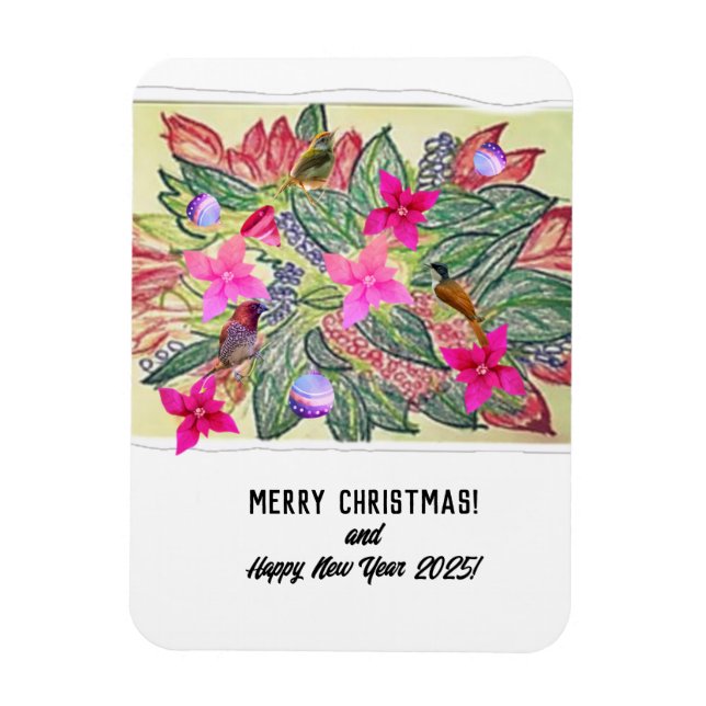 God jul! magnet (Vertikal)