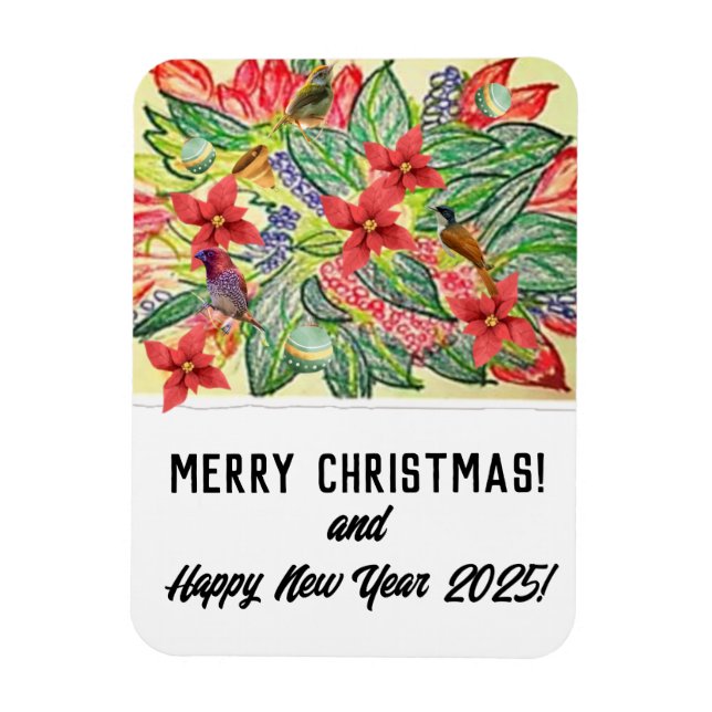 God jul! magnet (Vertikal)